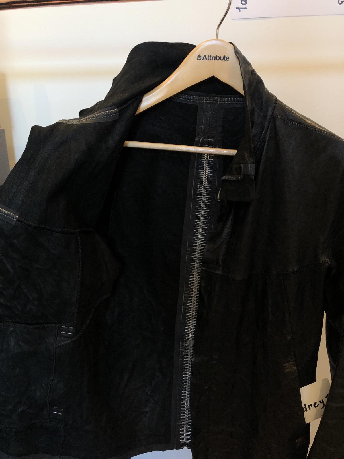 Isaac Sellam creased leather jacket - 8
