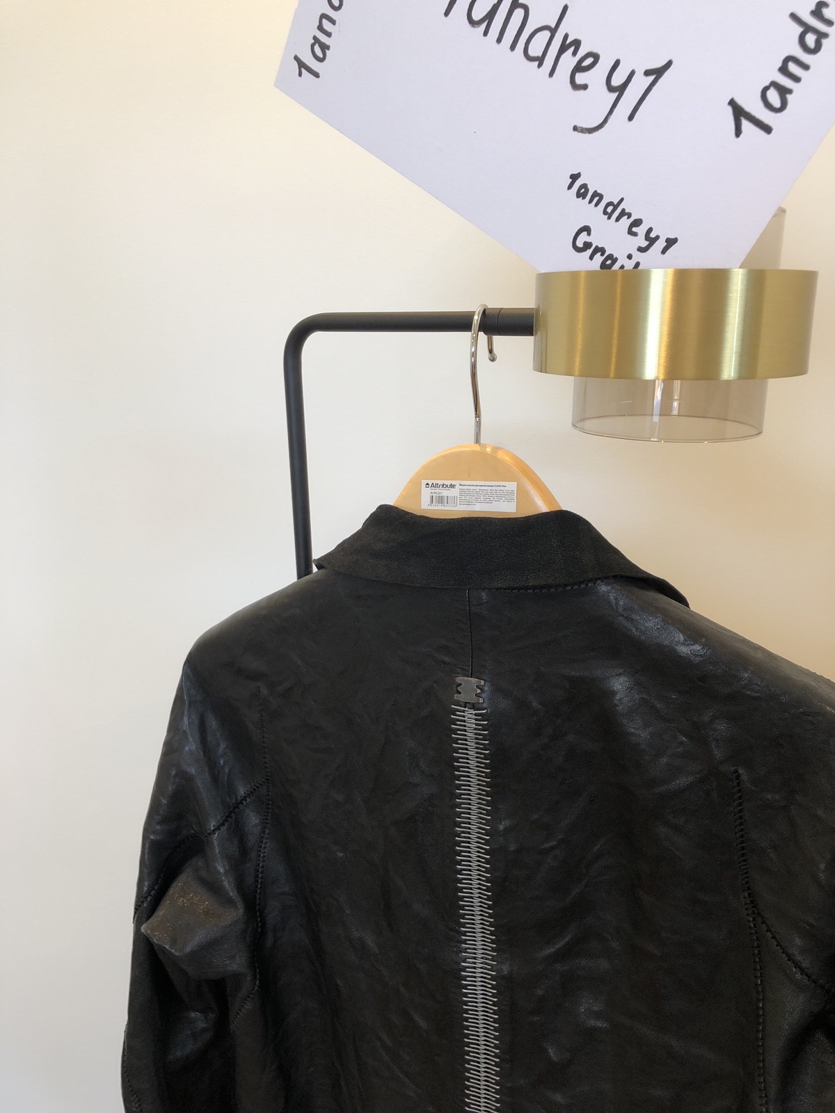 Isaac Sellam creased leather jacket - 25