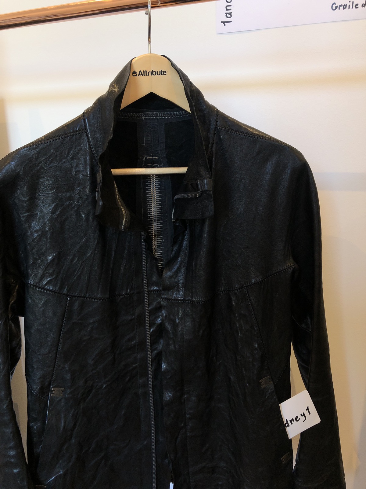 Isaac Sellam creased leather jacket - 3
