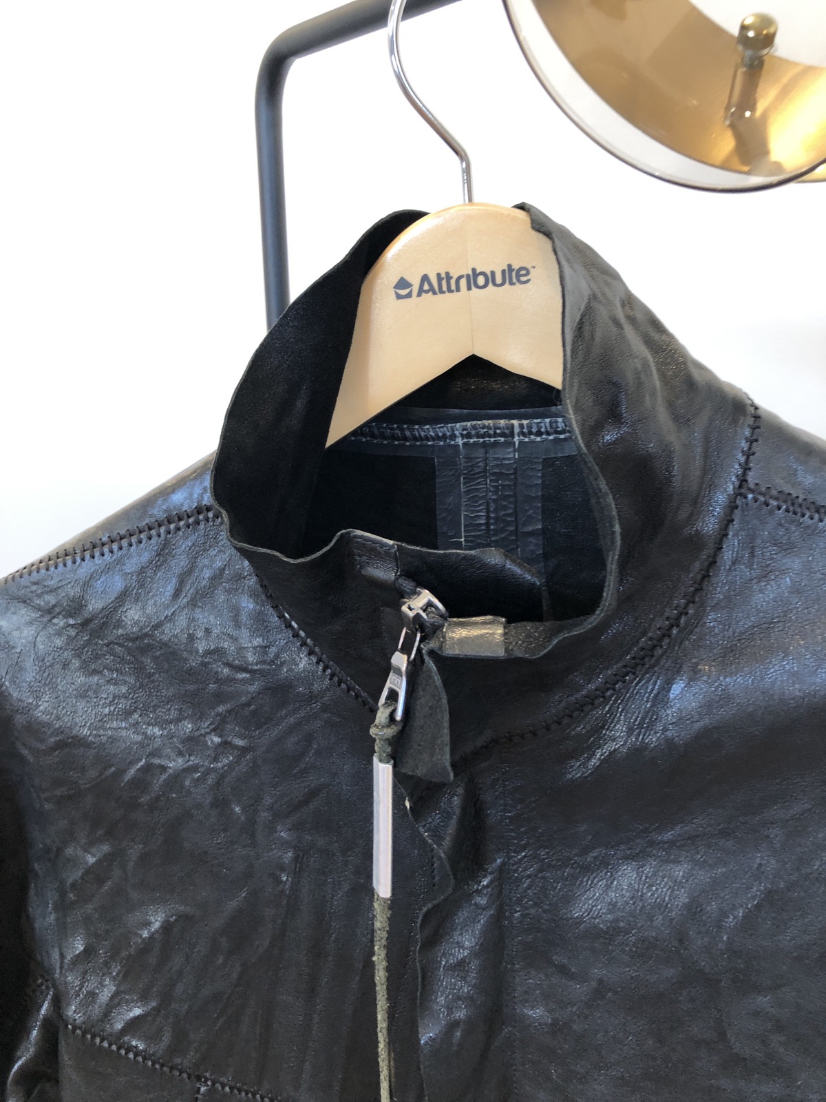 Isaac Sellam creased leather jacket - 17
