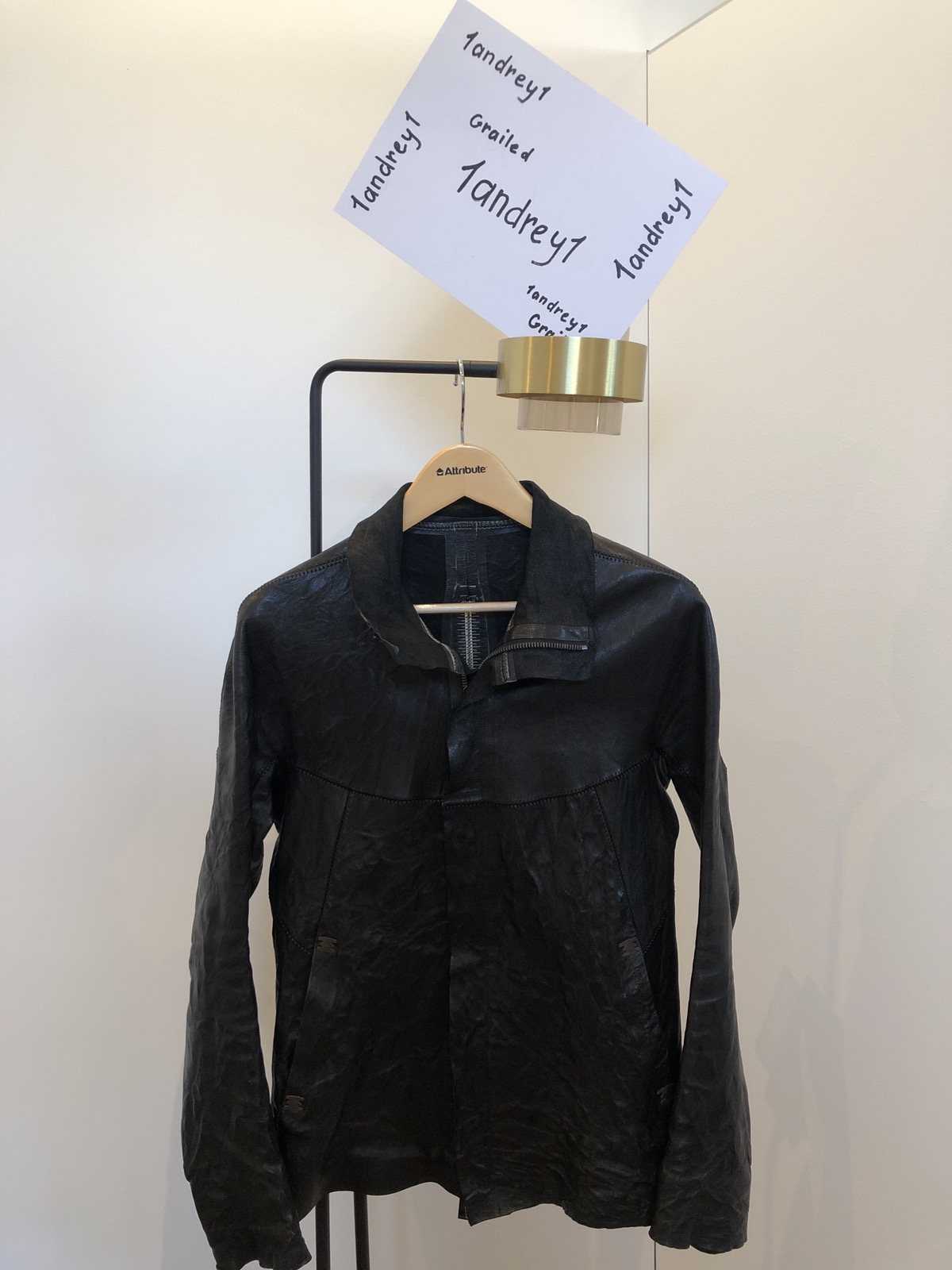 Isaac Sellam creased leather jacket - 19