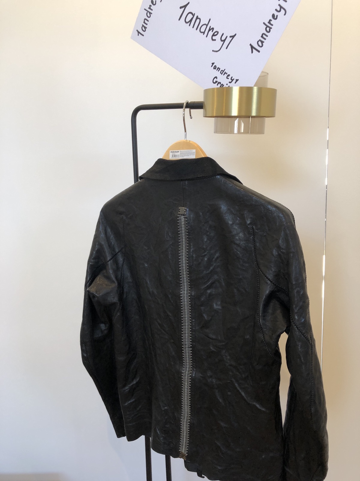 Isaac Sellam creased leather jacket - 24