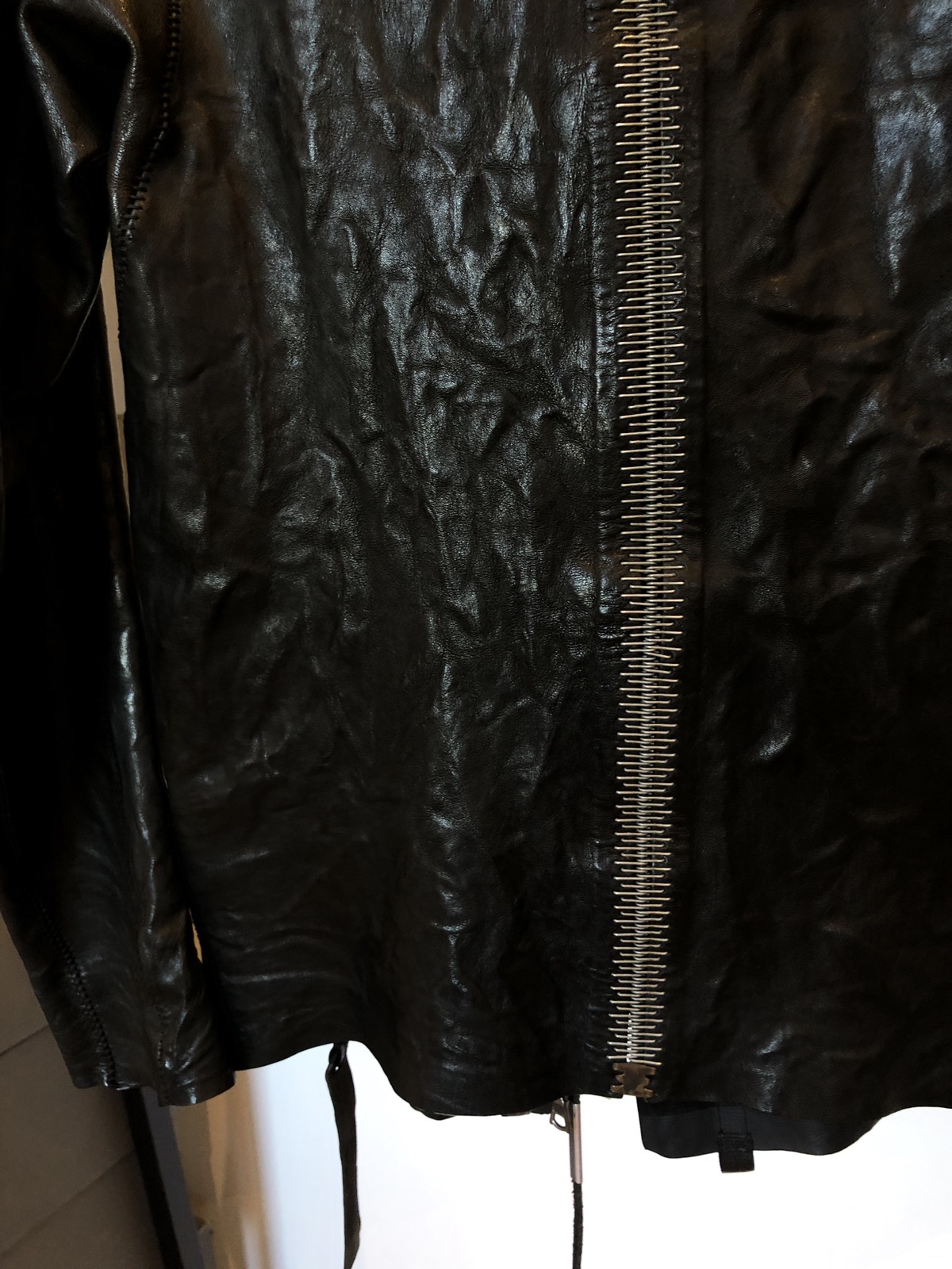 Isaac Sellam creased leather jacket - 7