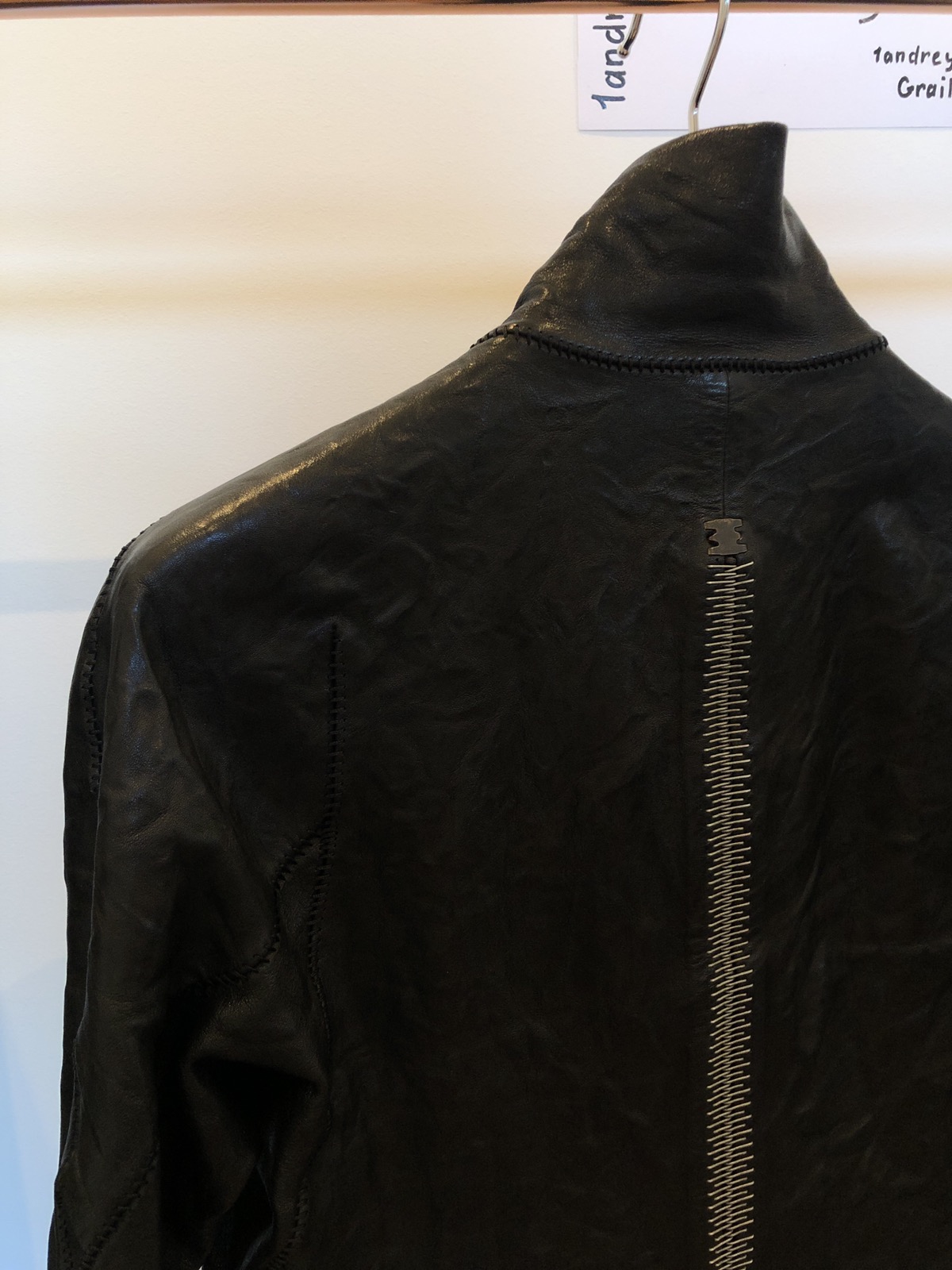 Isaac Sellam creased leather jacket - 6