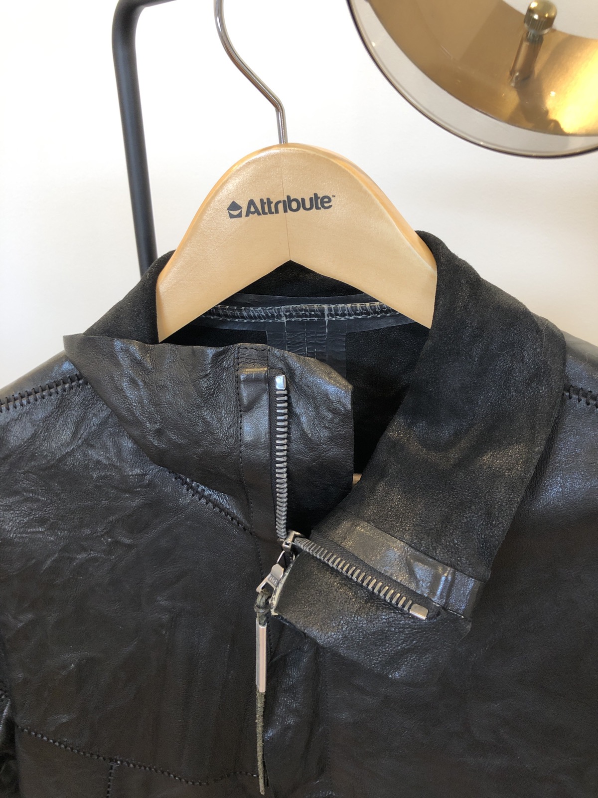 Isaac Sellam creased leather jacket - 16