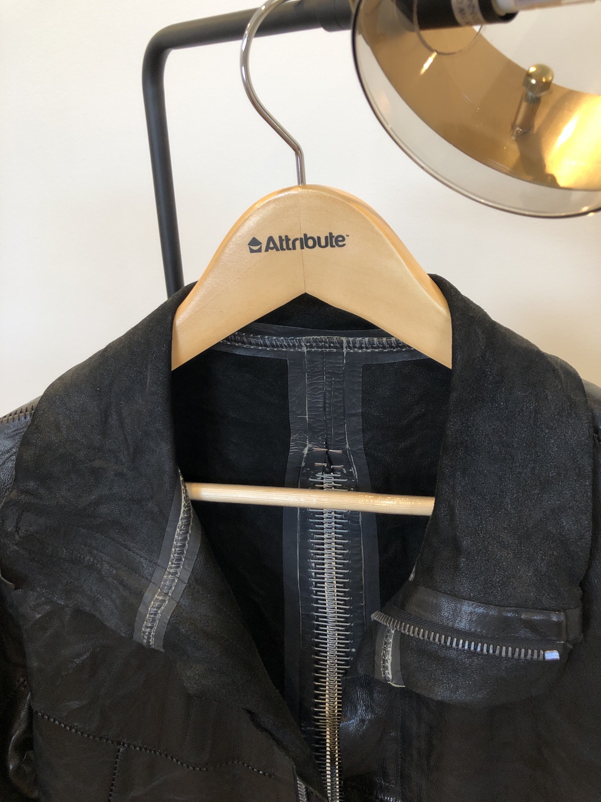 Isaac Sellam creased leather jacket - 15
