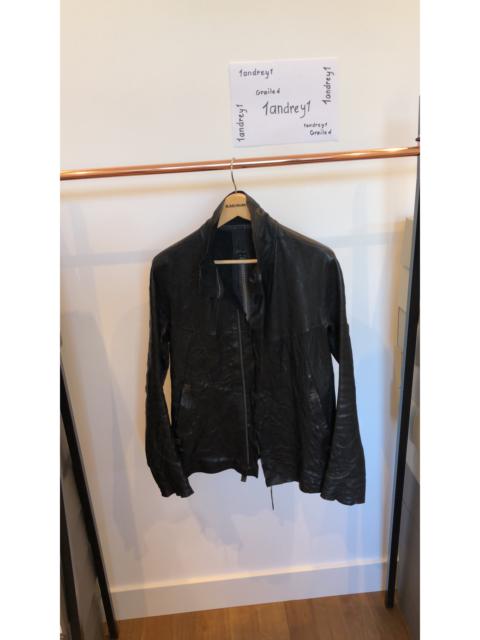 Isaac Sellam Isaac Sellam creased leather jacket