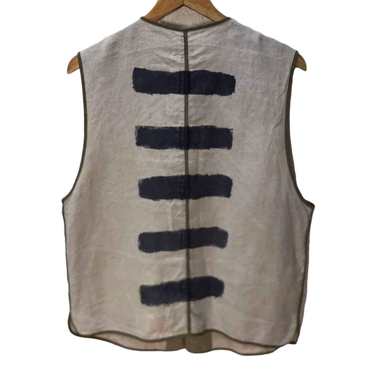 Paul smith indigo hand paint vest jacket - 2