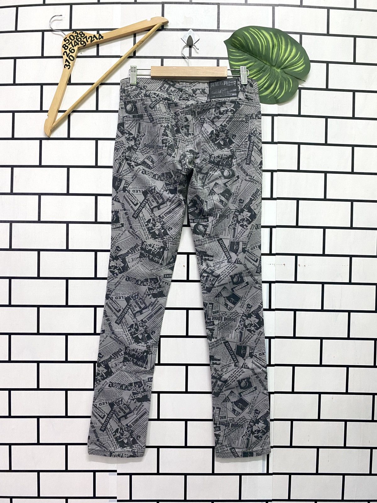 Designer - Japanese Made BACK & FORTH Full Print Rock Style Pants - 2