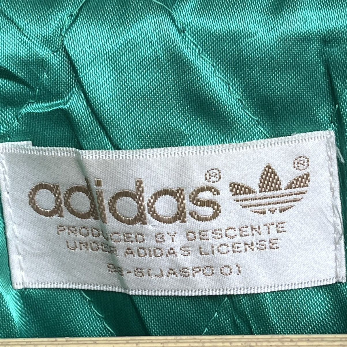 Vintage Adidas Descente Green Varsity Jacket Japan - 5