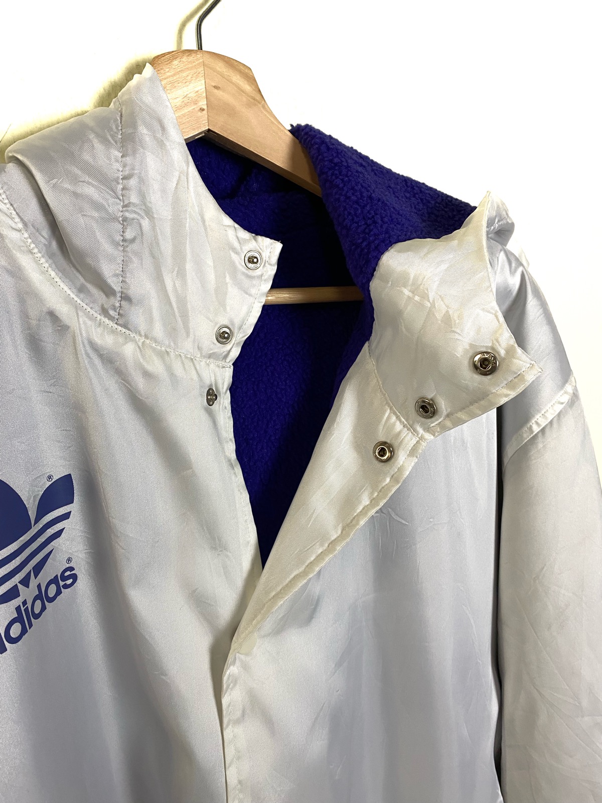 Vintage Adidas Big Logo Long Jacket Made in Japan - 4