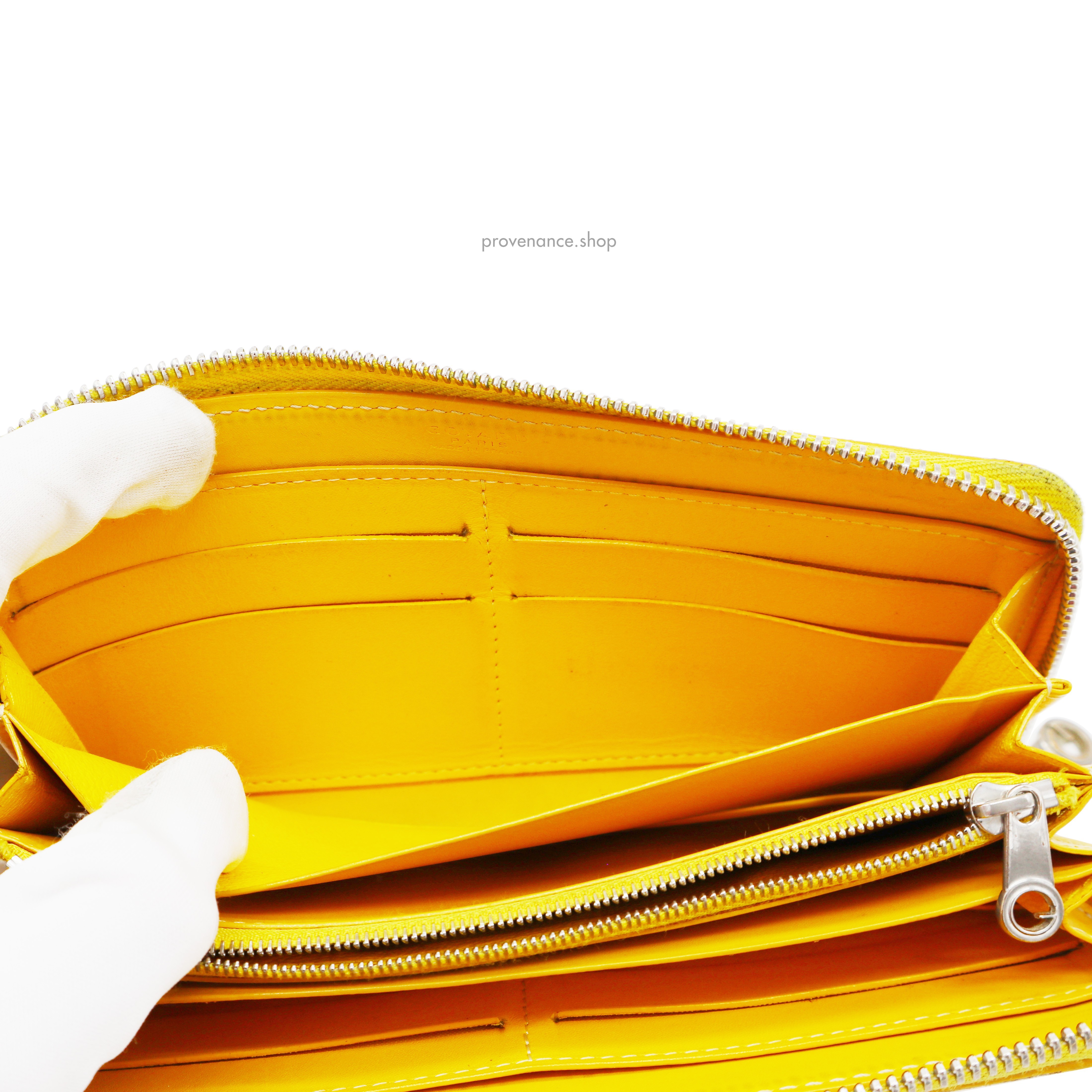 Goyard Matignon Zipped Wallet - Yellow Goyardine - 12