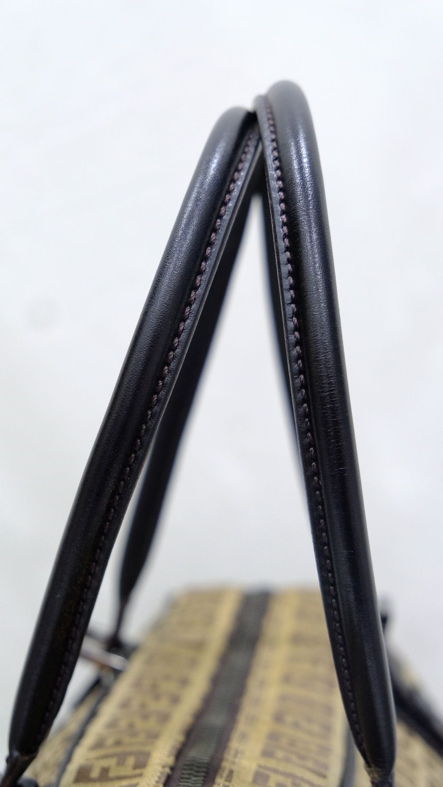 Authentic vintage Fendi zucchino canvas handbag - 7