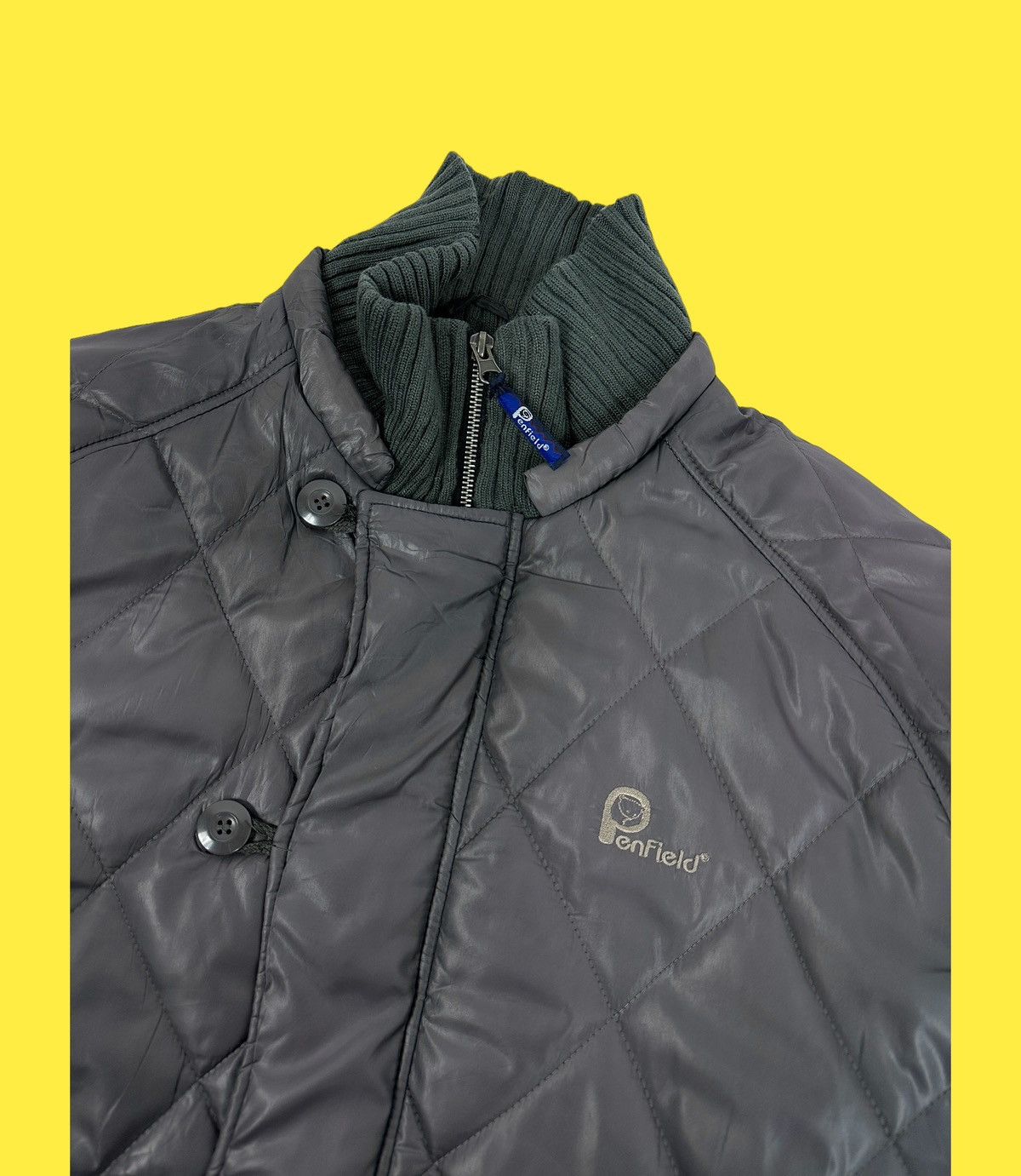 PENFIELD PUFFER JACKET BUTTON AND ZIPPER SIZE LL - 3