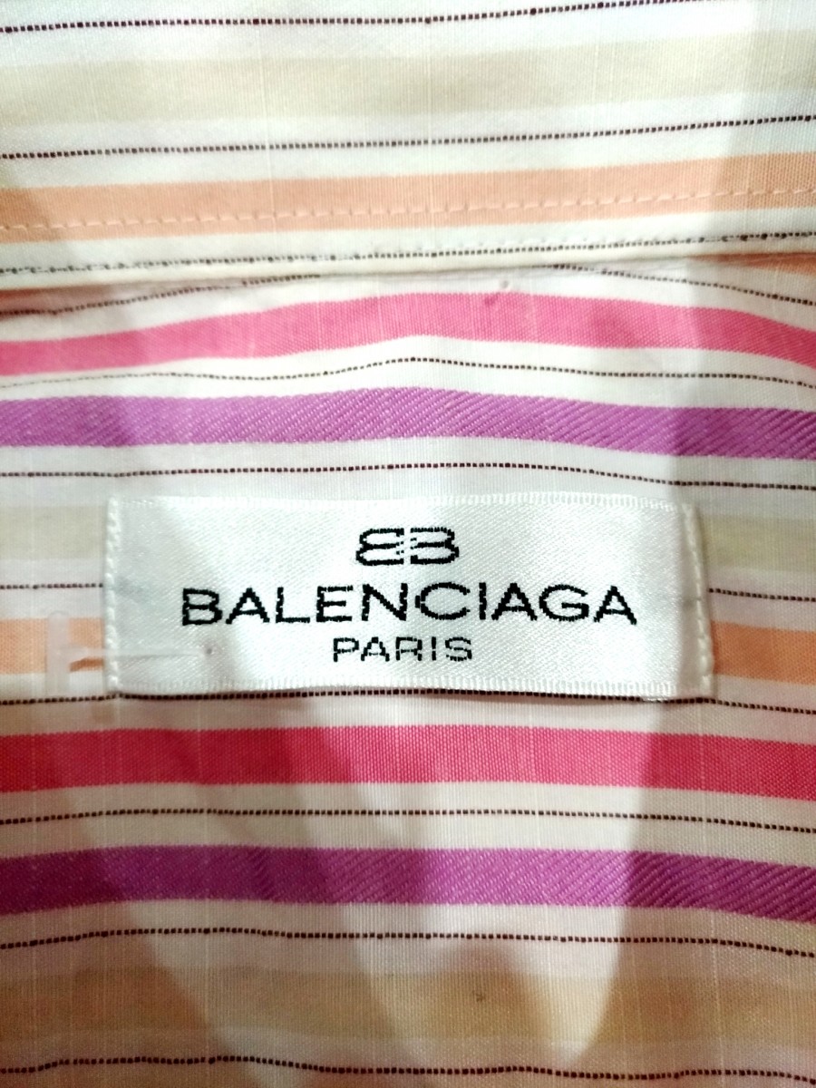RARE! VTG BALENCIAGA VIBRANT MULTICOLORED CANDY STRIPED - 8