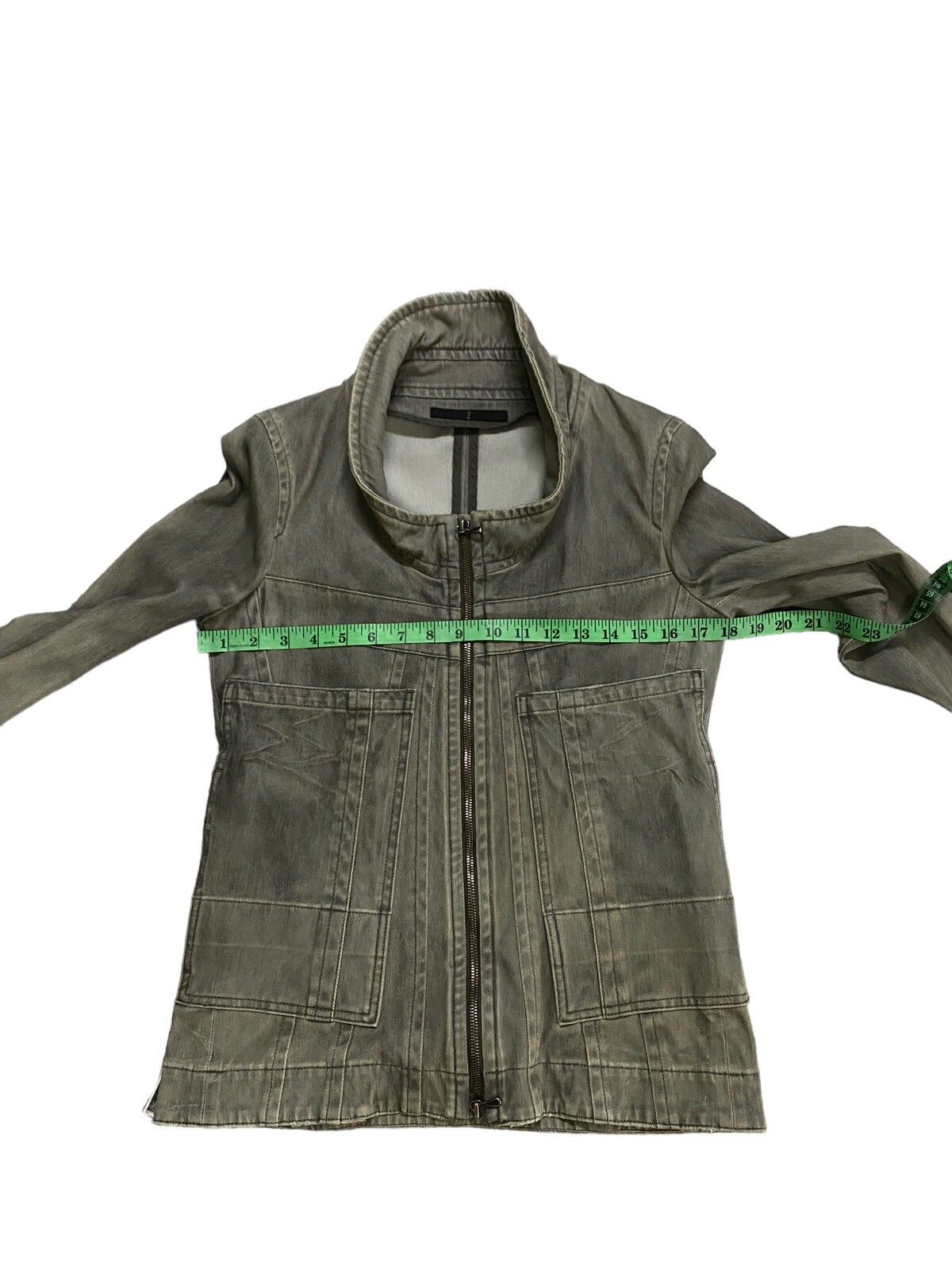 Julius Ss11 Knit Denim Jacket Size 1 (s) Grey Colour - 20