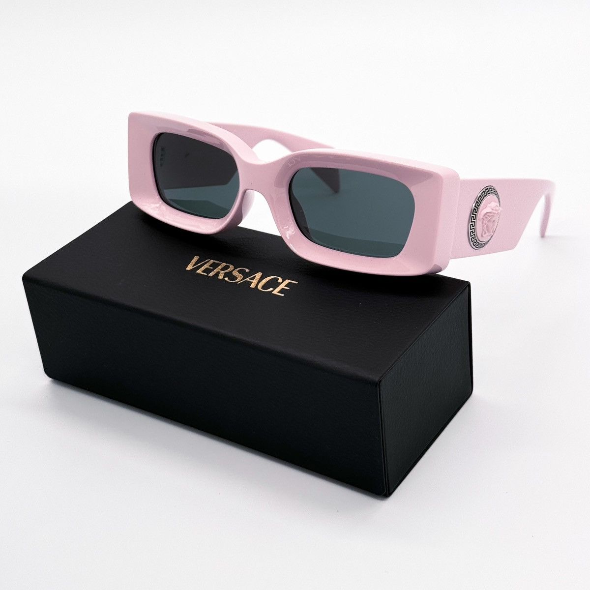 NEW VERSACE VE4474U 5485/87 SQUARE PINK WOMEN SUNGLASSES - 1