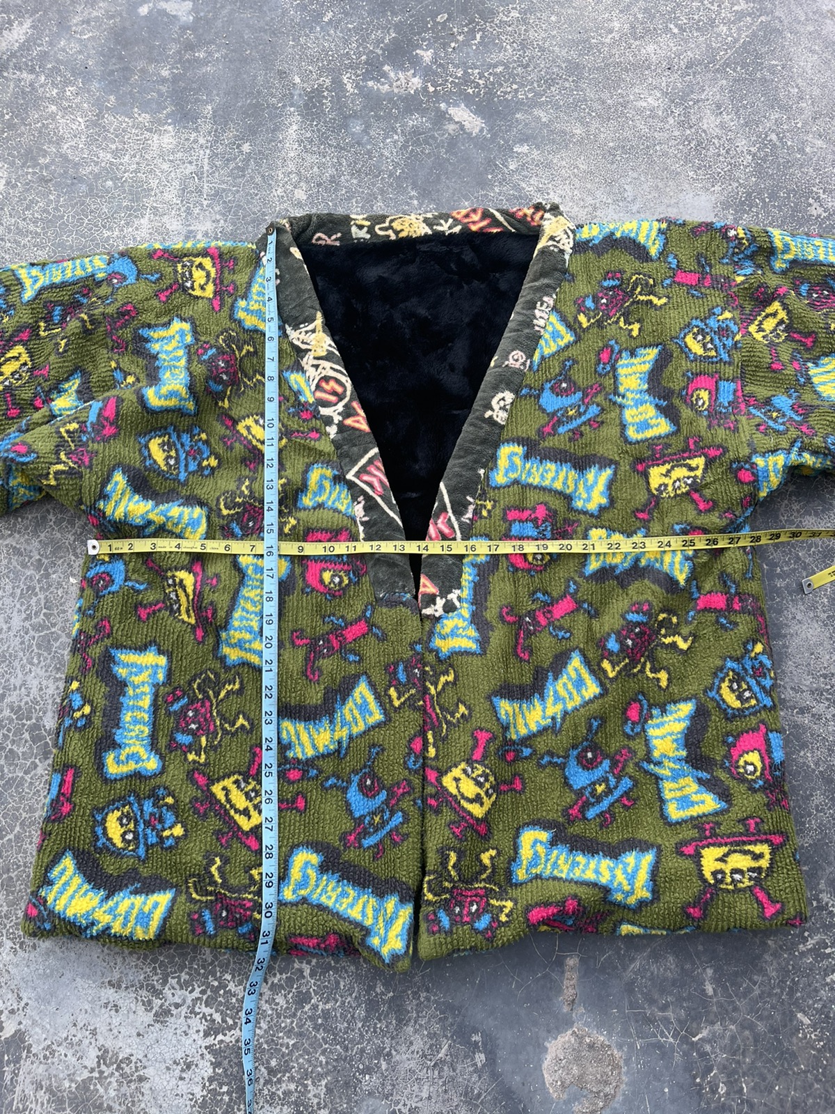 Hysteric Glamour Cosmic printed haori fleece kimono - 9