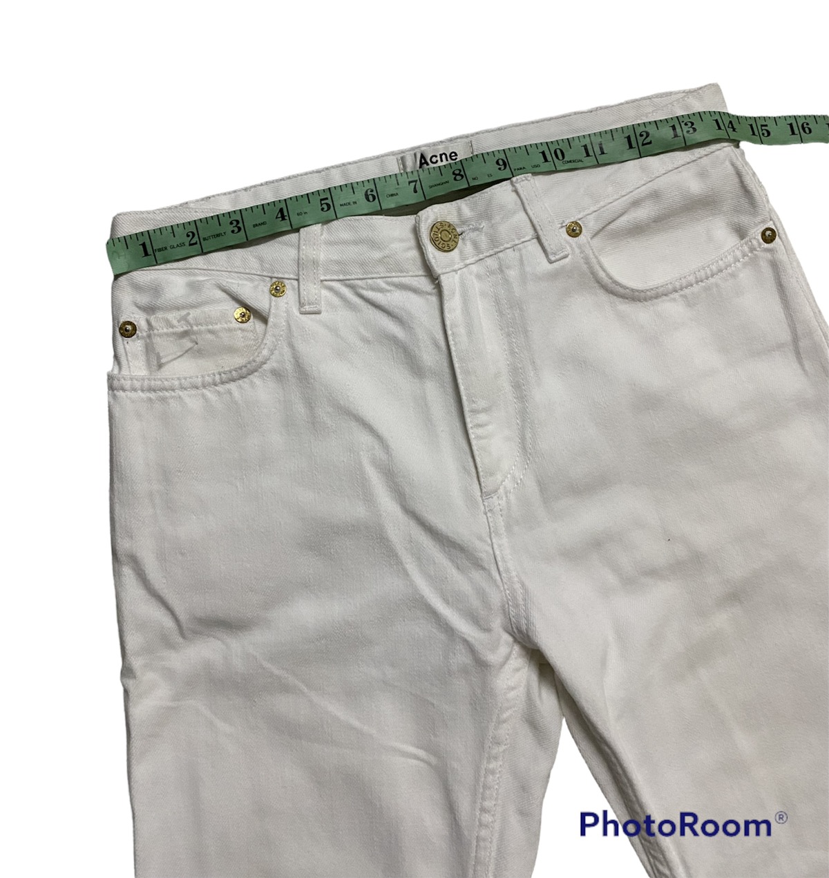 Offer‼️Vintage Acne Studios Pop White Denim Jeans - 7