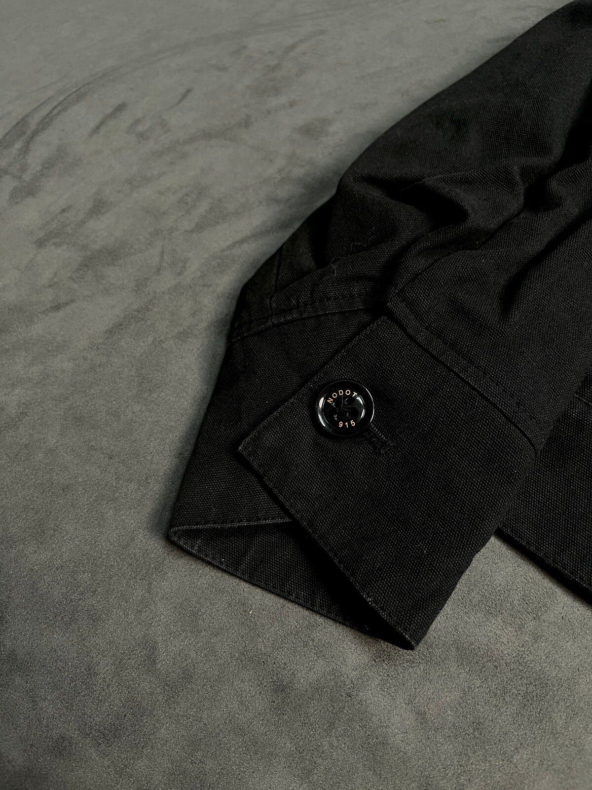 Hype - Nodot Y2k Two Way Zipper Black Workwear Jacket Medium - 8