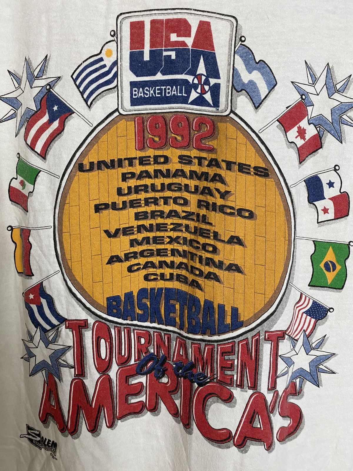 Vintage 1991 USA Dream Team Tshirt - 5