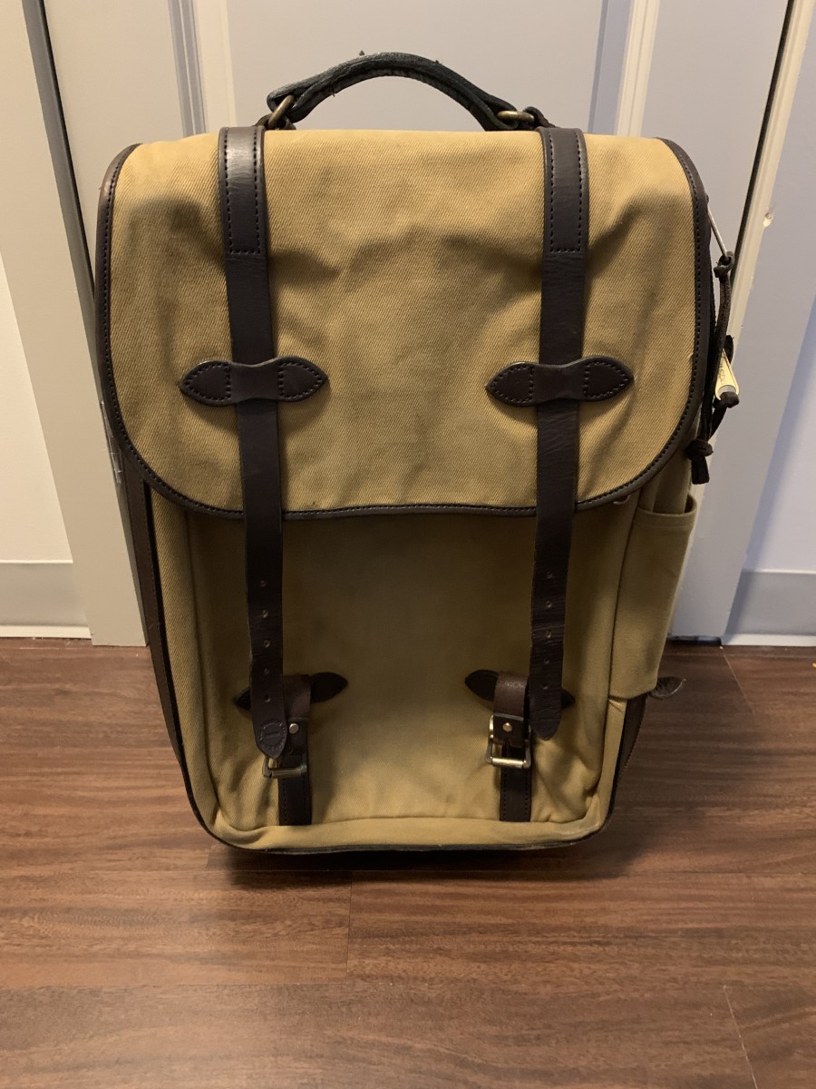 filson rolling carry on bag medium