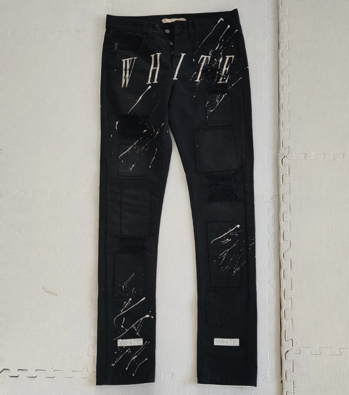 Off-white first generation splash ink destroys old trousers - 1