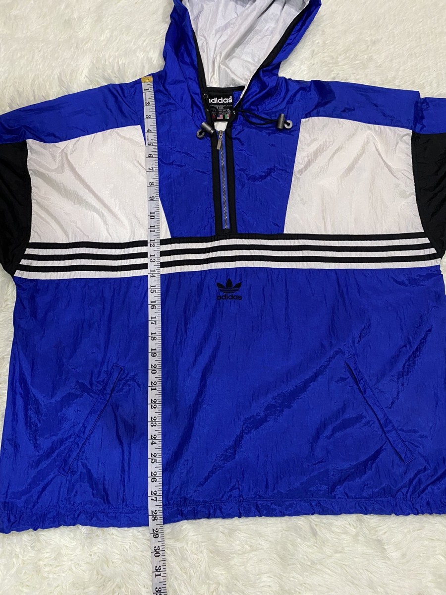 Vintage 90's Adidas Pullover Hoodie Nylon Track Jacket - 17