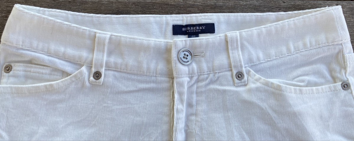 Burberry London Denim Corduroy Pants Made in Japan - 5