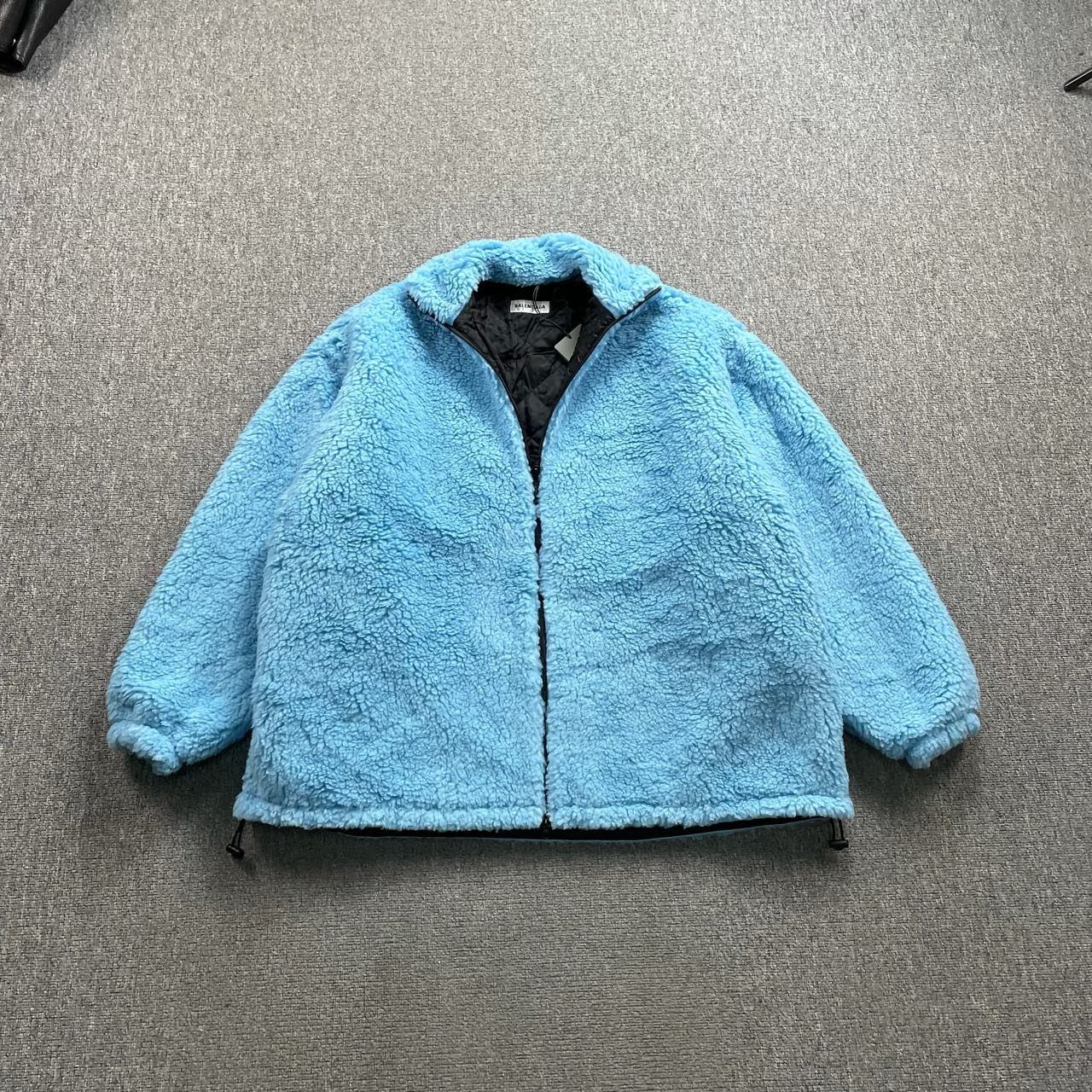 Balenciaga Blue Fleece Teddy Jacket 36 - 1