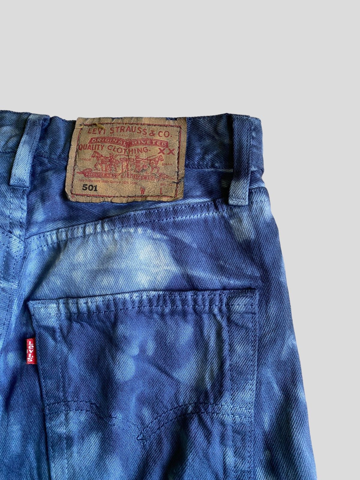 Vintage 90s Levi's 501 Tie Dye Denim - 16