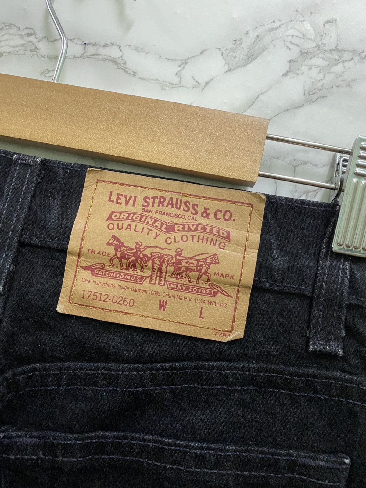 Vintage 90s Levi's Skinny Super Black Denim Jean - 13