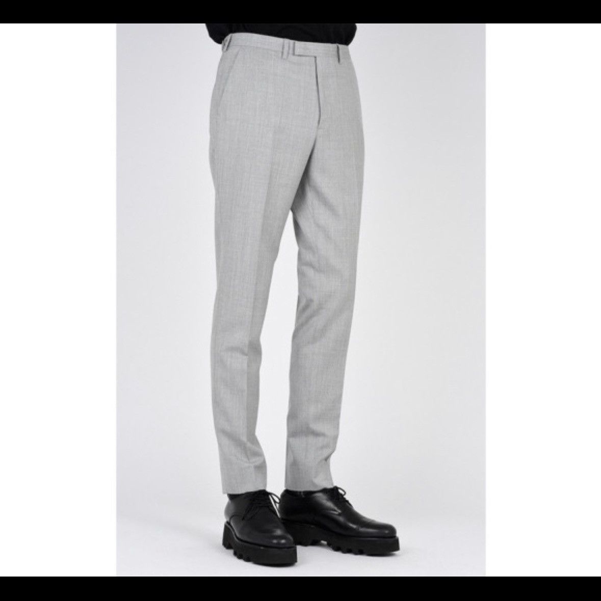 AW15 Slim Slacks Wool Gabardine Japan Trousers 1 Tuck - 7