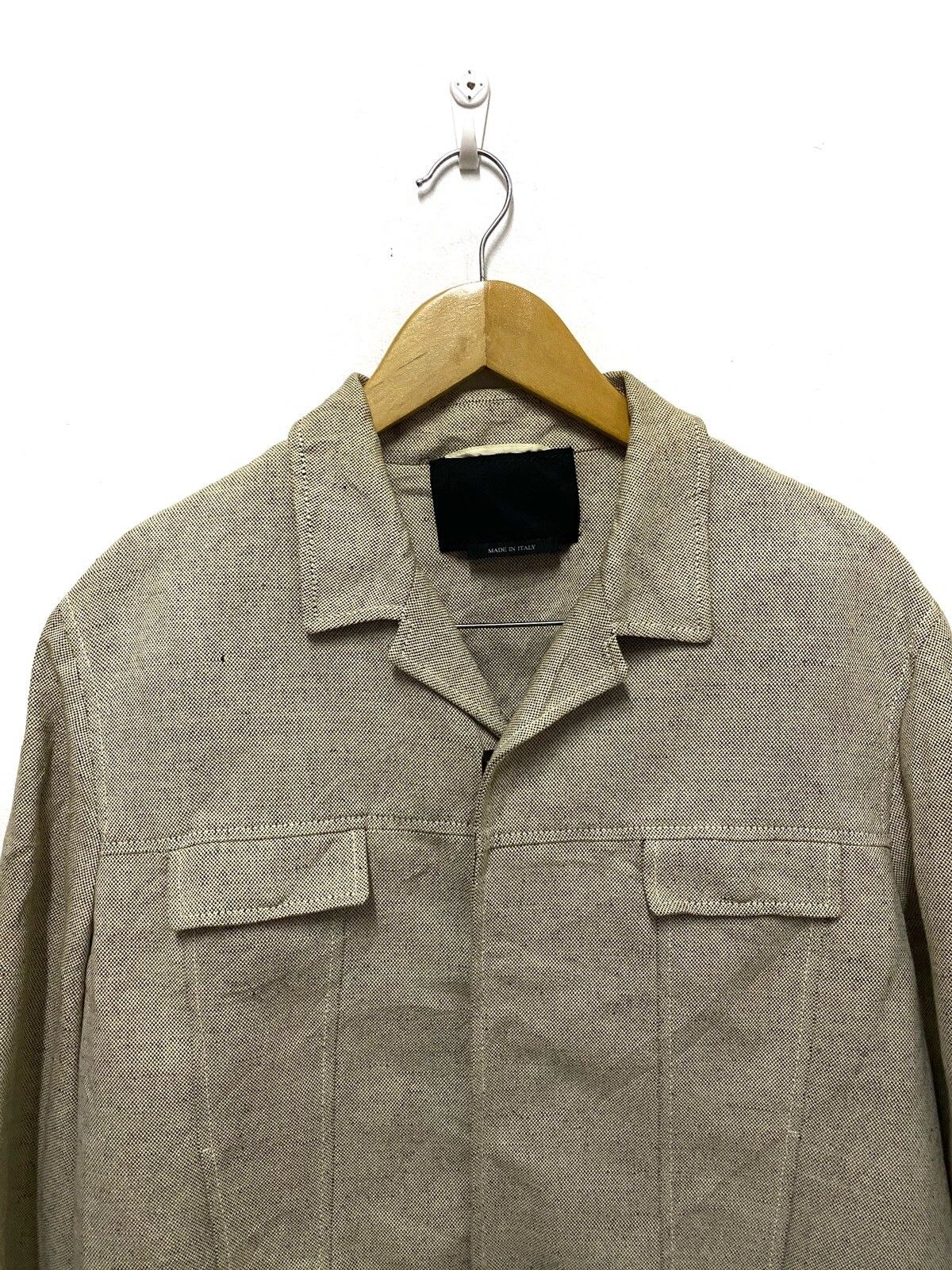 Rare🔥PRADA Double Pocket Linen Jacket Italy - 3