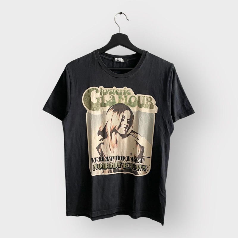 Vintage - STEAL! 2000s Hysteric Glamour Nude Girl's Secrets Logo Tee - 1