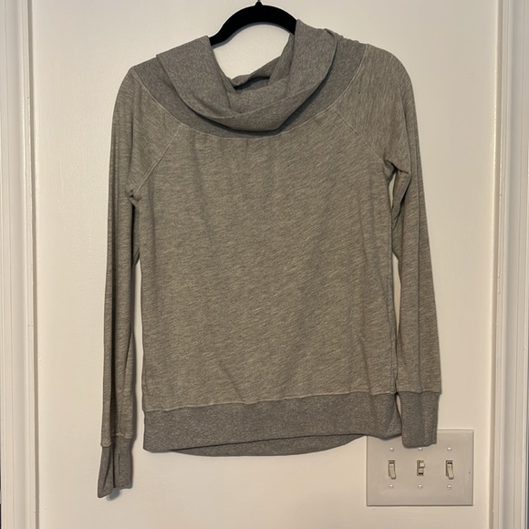 Pam & Gela Off Shoulder Sweatshirt in Heather Gray - 3