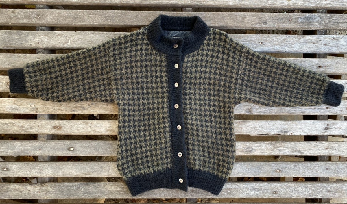 Avant Garde - Garnet Brown Mohair Wool Blend Sweater Cardigan by Lacoty - 3