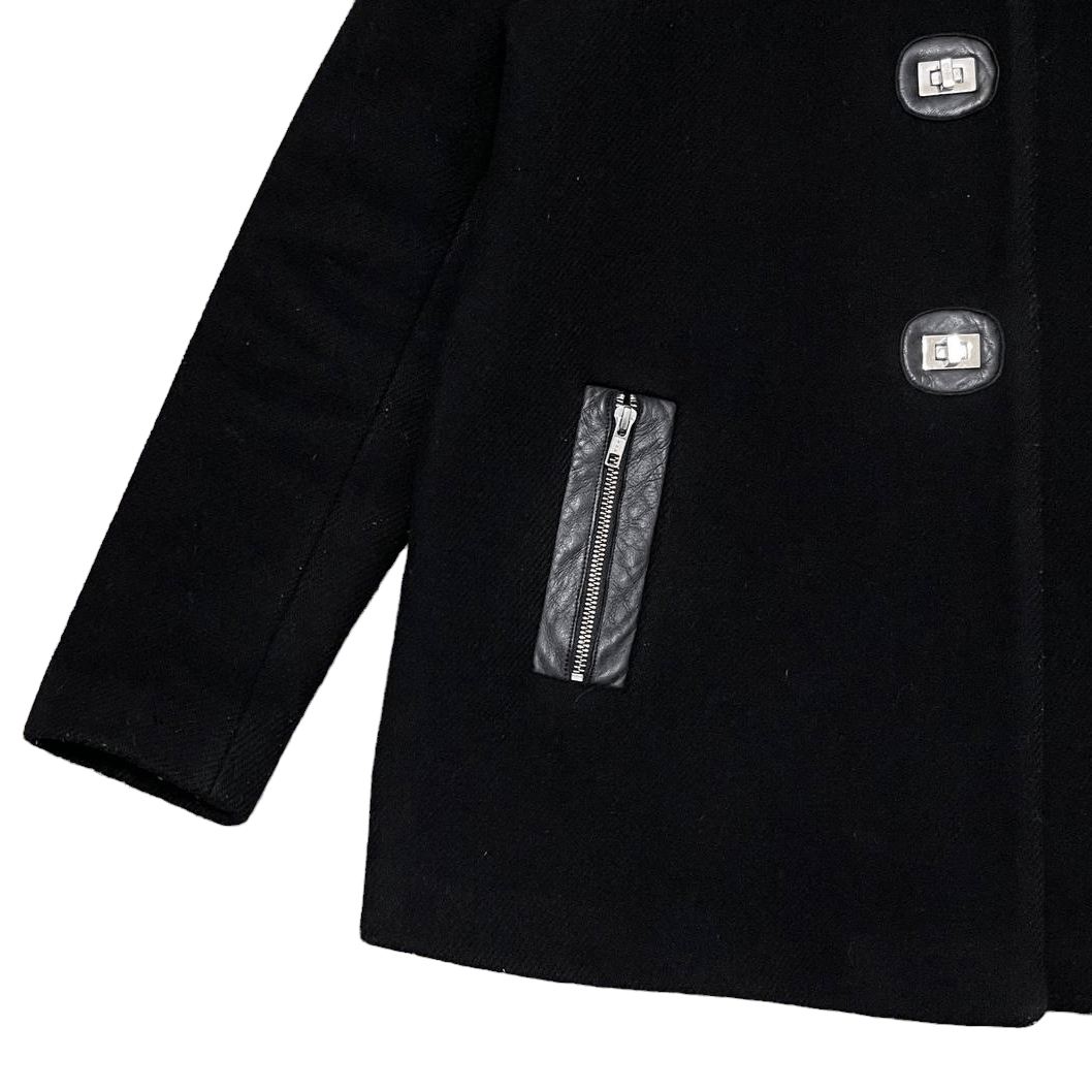 Sandro Paris Fur Wool Hooded Coat - 3