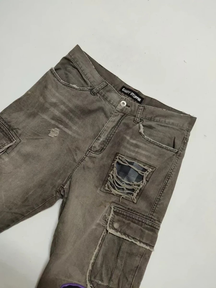 Distressed Denim - Candy Stripper Japan Distressed Pant Trouser - 2