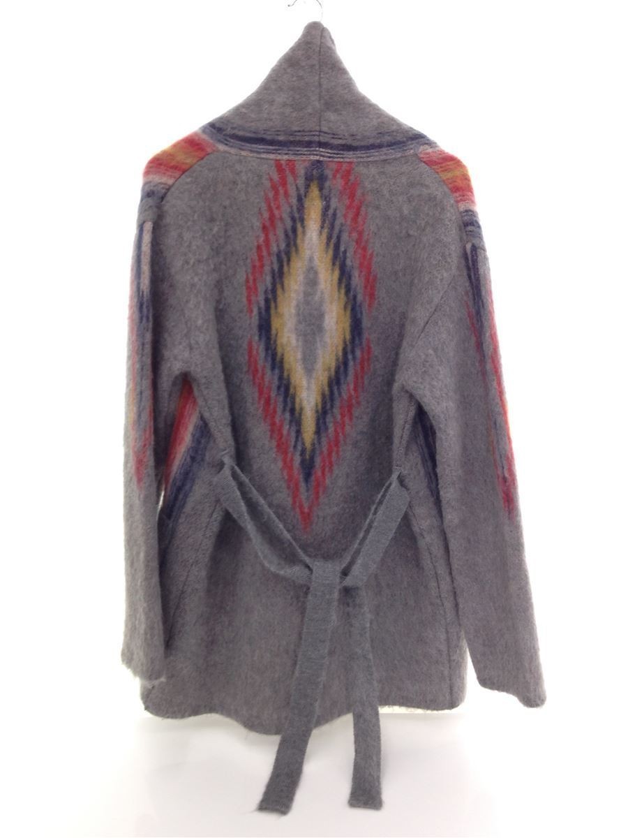 Mohair shawl collar coat - Chimayo grey - 4