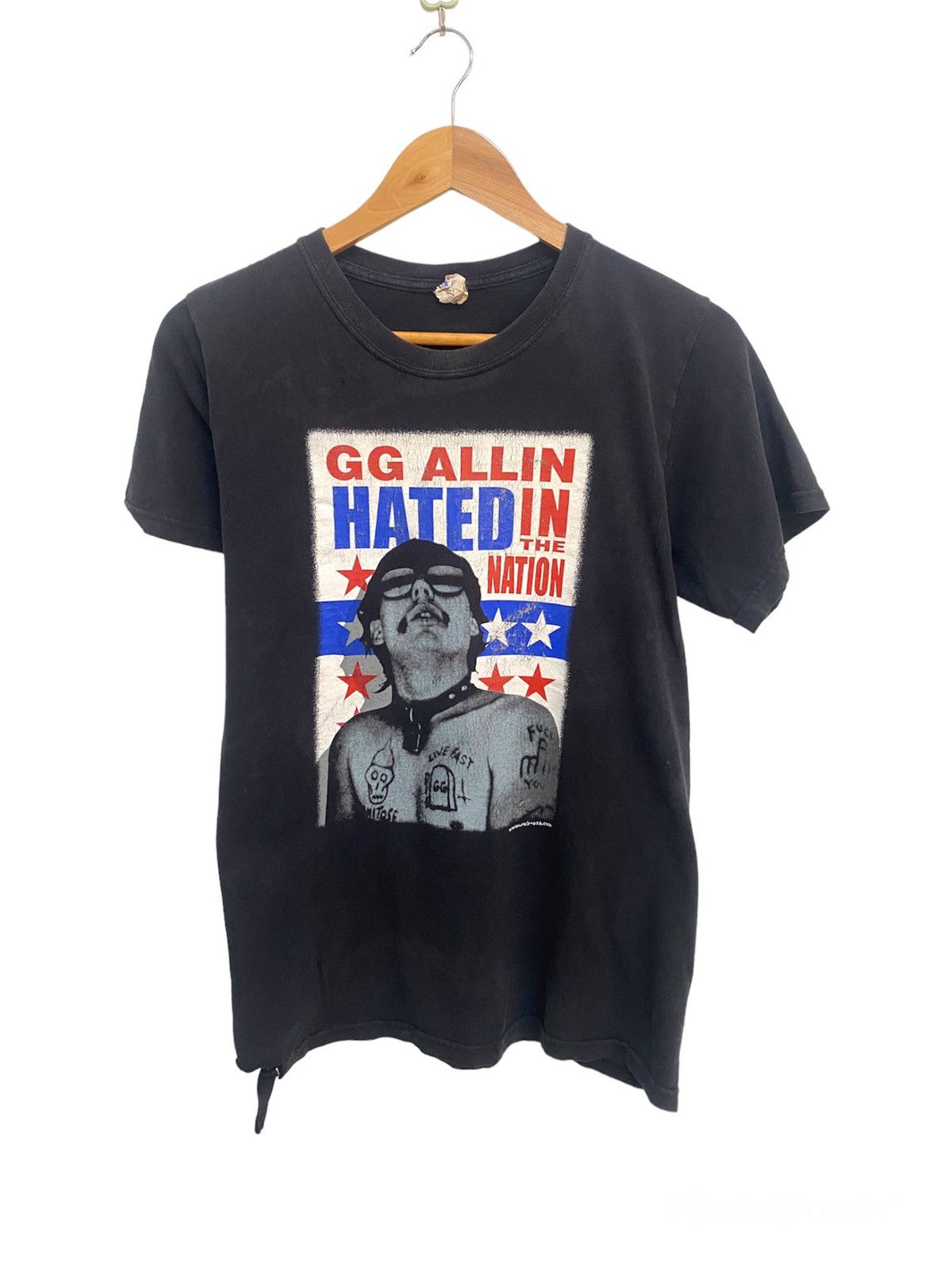 Vintage - Rare Gg Allin Distress T Shirt - 1