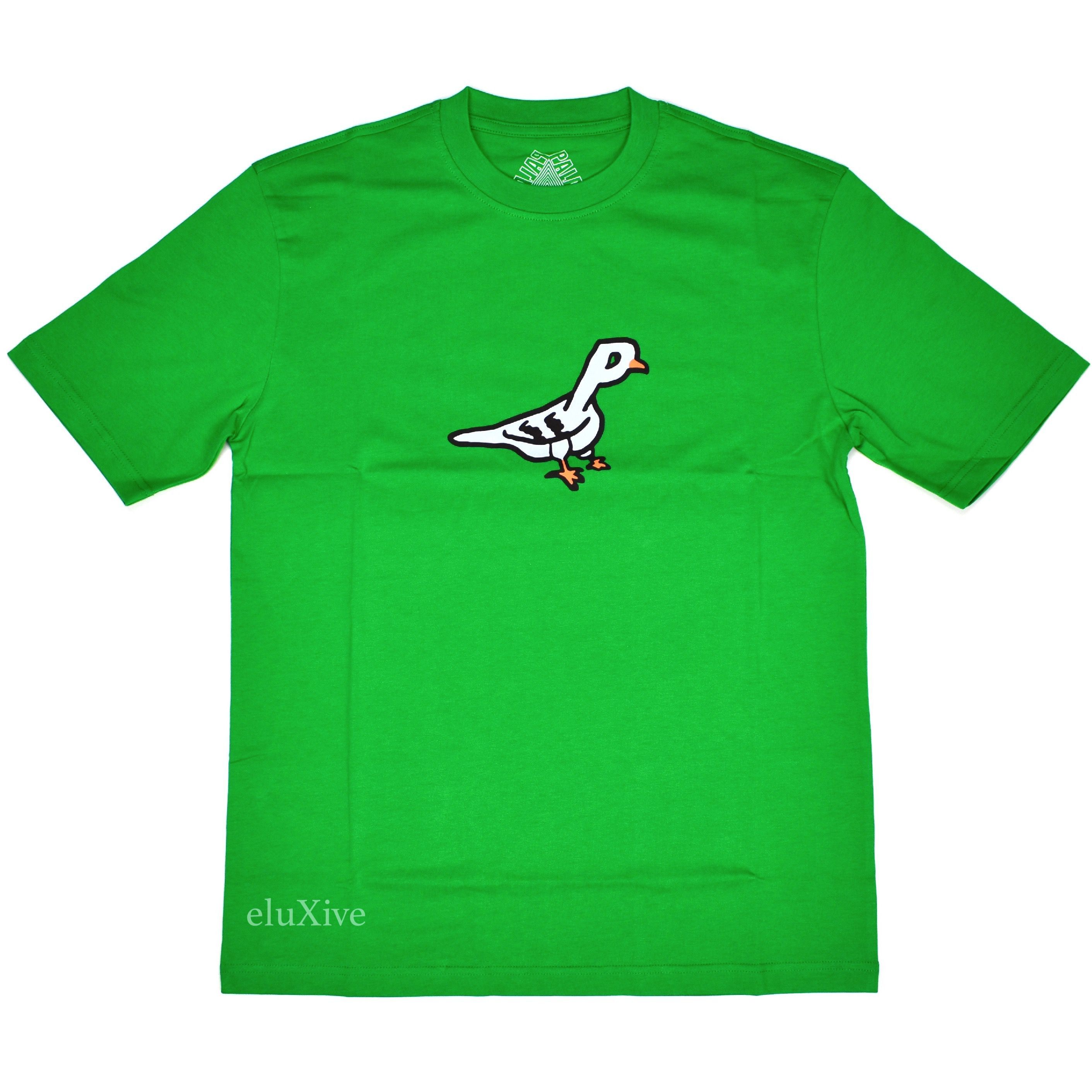 Palace Pigeon Hole P-Logo Green T-Shirt DS - 1