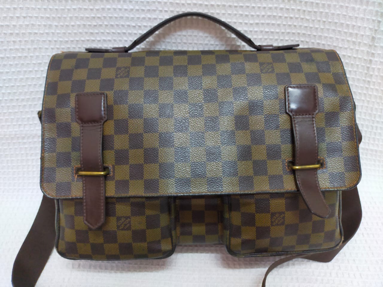 Louis Vuitton LOUIS VUITTON Broadway Ebene Damier Shoulder Bag DEFECTED, tamayaku