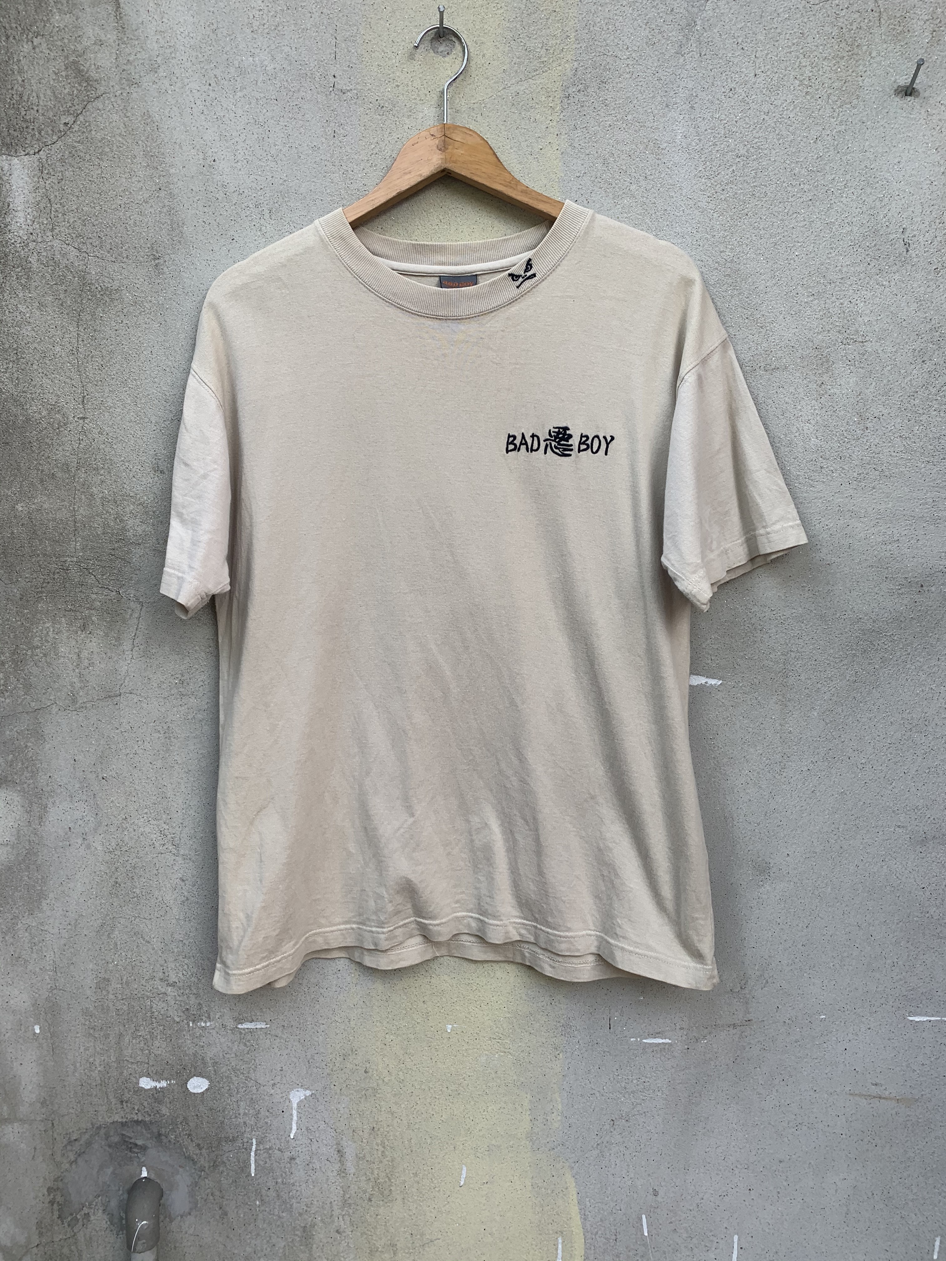 Vintage - Vintage Bad Boy Hip Hop Japanese Kanji Tee/T-Shirt - 1