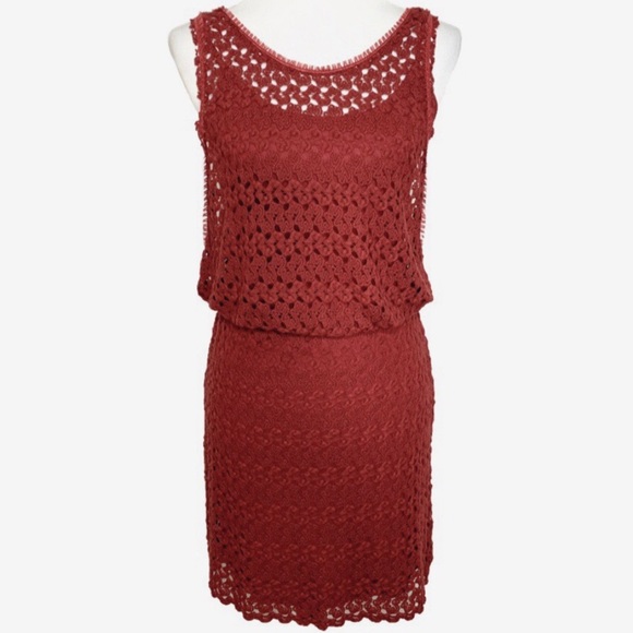 Free People Crochet Layered Mini Dress - 4