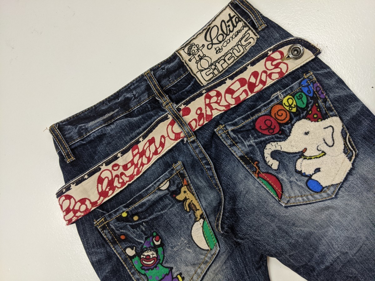 Cartoon Network - Lolita Jeans Japan Cartoon Embroidery Denim Bottom Trouser - 9