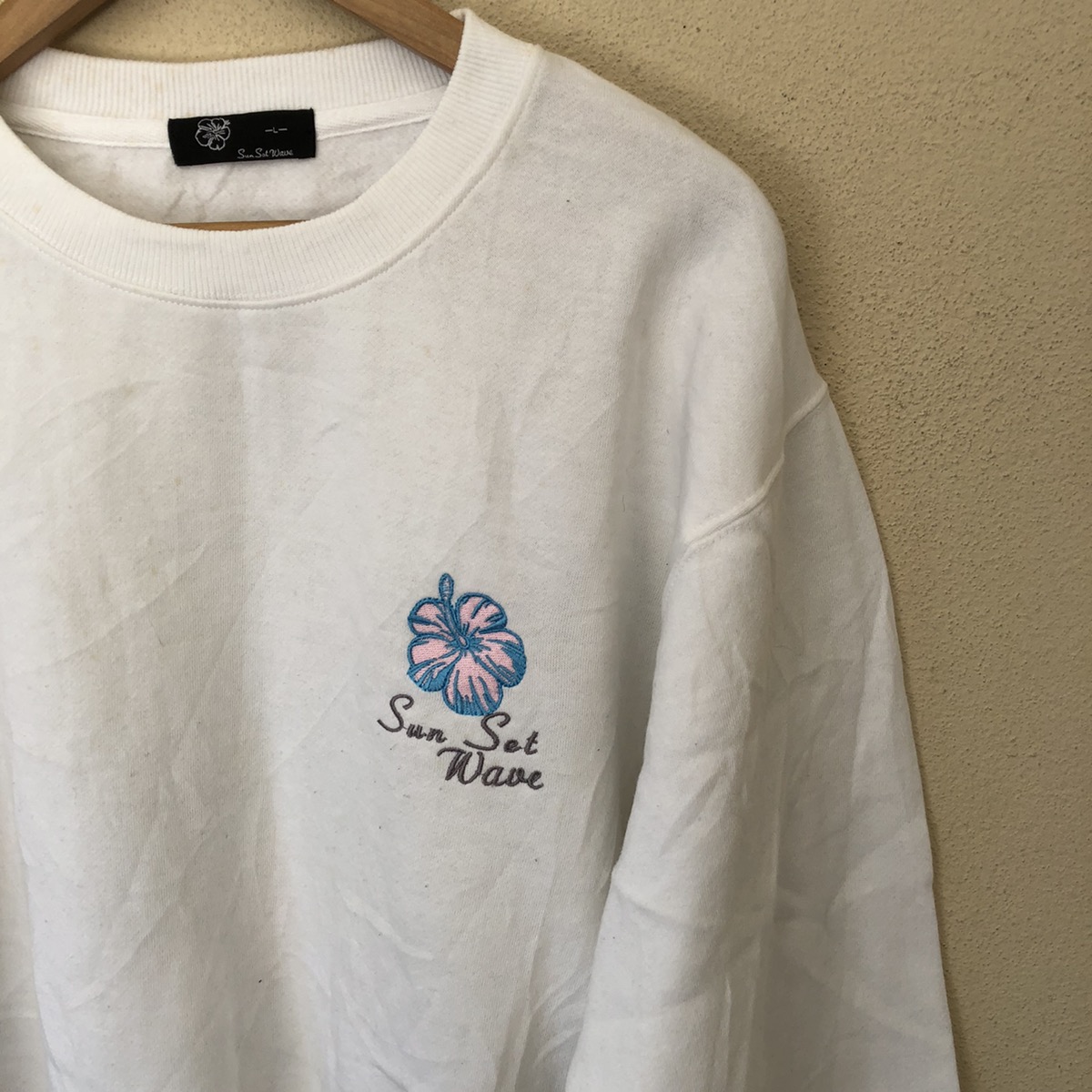 Japanese Brand - Sun sat wave printed sweatshirt - 3