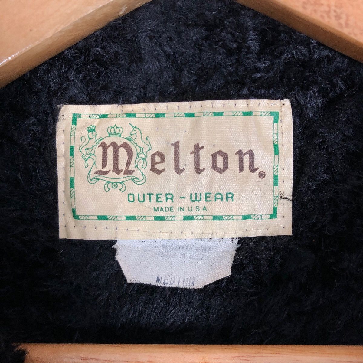 Vintage 90s Melton Outer Wear Wool Flannel Jacket - 7