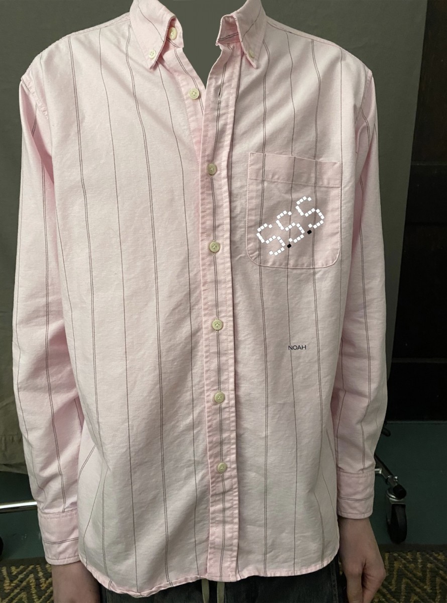 Pink Rayon Button Up Longsleeve Shirt - 3