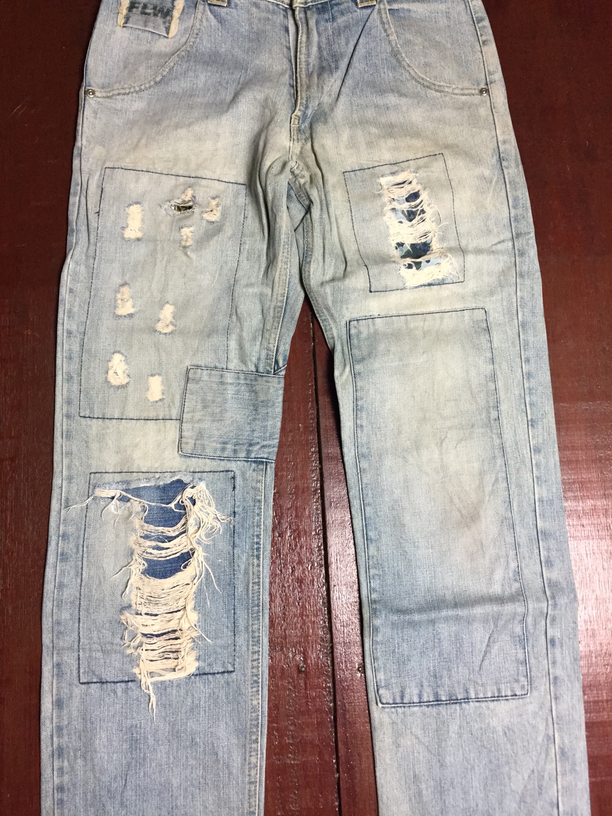 Quicksilver - Quicksilver distressed denim like kapital boro design - 3